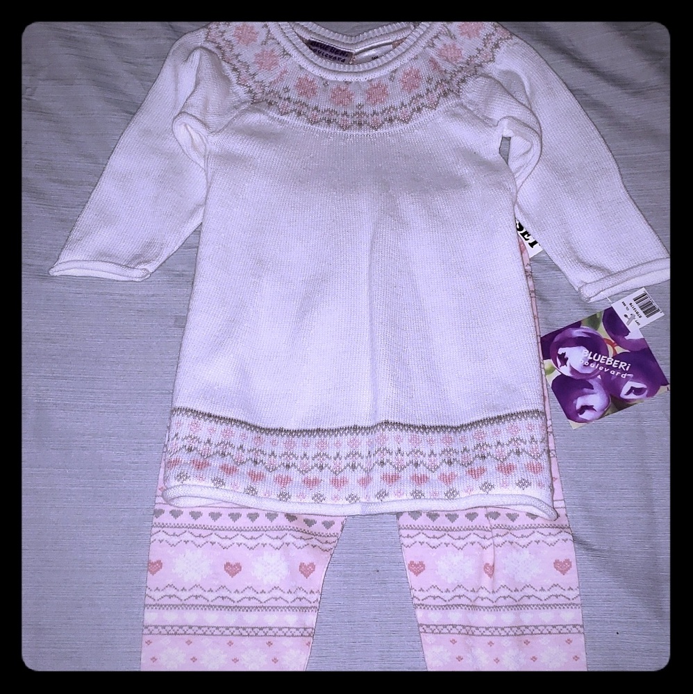 Toddler 2 piece Light Sweater & Pant set